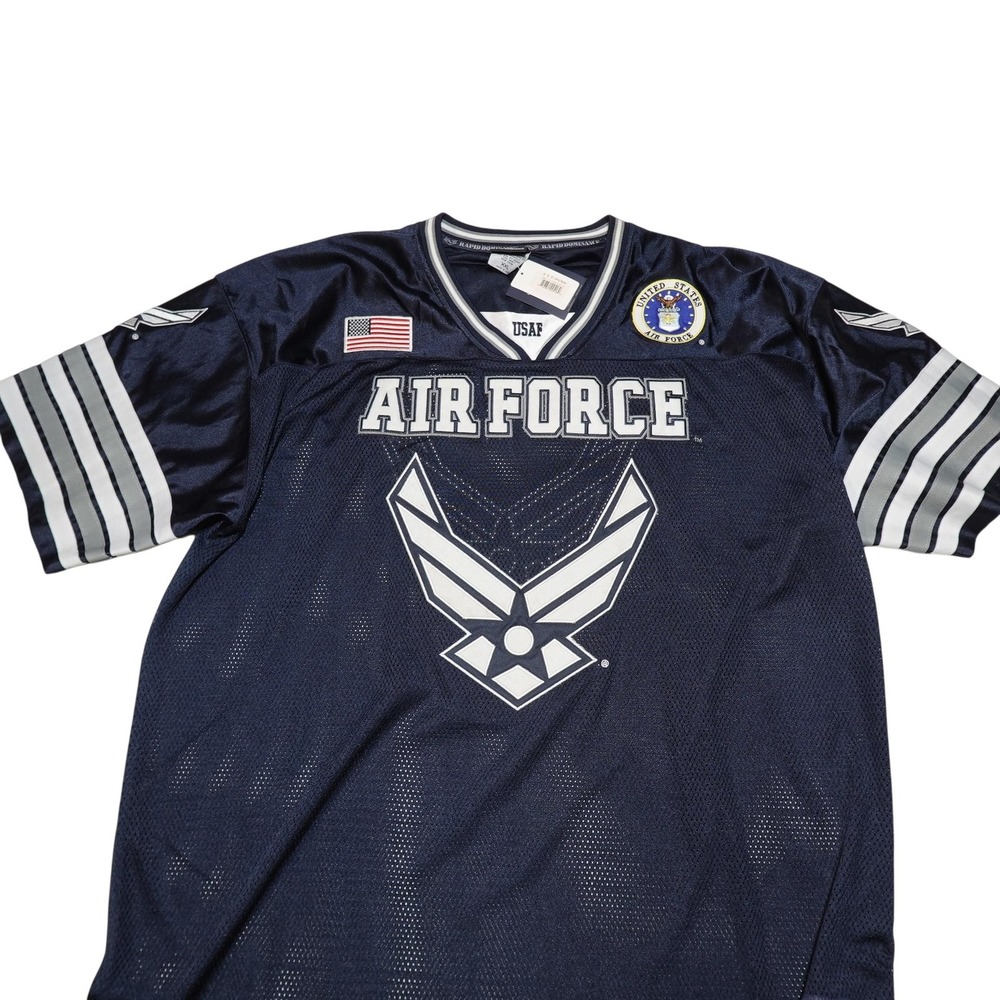 Rapid Dominance Shirt Mens 2XL Blue Air Force USAF Mesh Jersey Military
